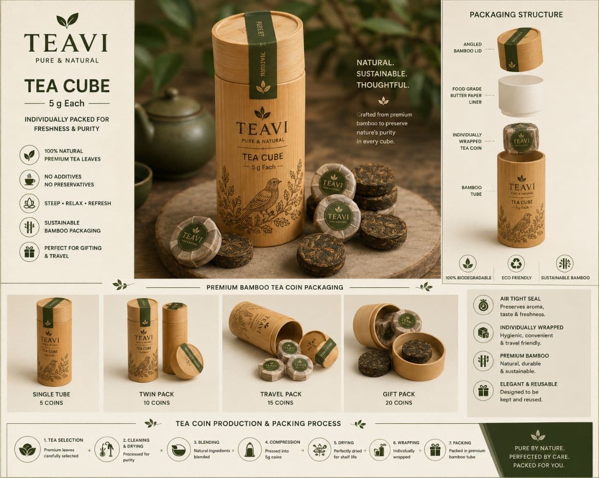 TeaVi Bamboo TeaCoin Tube